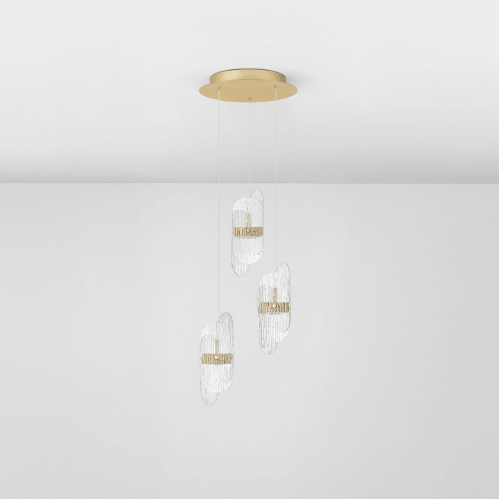 LUCES BOSSOST LE45956/7 pendant lamp gold LED 20W 1417lm modern