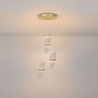 LUCES BOSSOST LE45956/7 pendant lamp gold LED 20W 1417lm modern