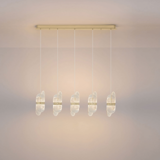LUCES BOSSOST LE45958/9 lampa wisząca złoto LED 34W 2595lm 2700K/3000K
