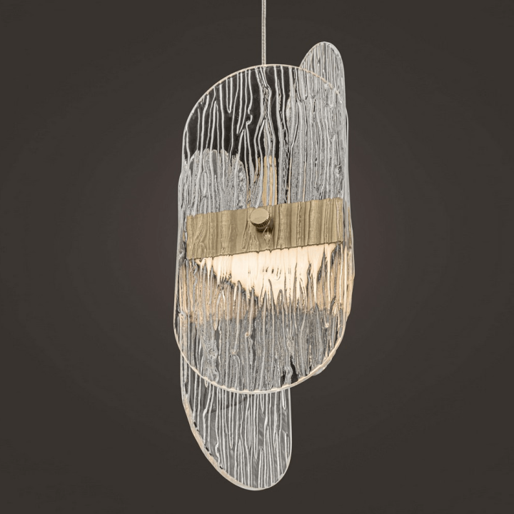 LUCES BOSSOST LE45958/9 lampa wisząca złoto LED 34W 2595lm 2700K/3000K