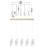 LUCES BOSSOST LE45958/9 pendant lamp gold LED 34W 2595lm 2700K/3000K