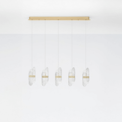 LUCES BOSSOST LE45958/9 pendant lamp gold LED 34W 2595lm 2700K/3000K