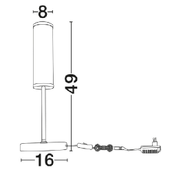 LUCES JUMILLA LE46082 LED table lamp 12W 3000K simple and elegant