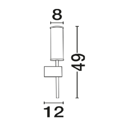 LUCES JUMILLA LE46083 kinkiet LED 12W 3000K elegancki złoty z marmurem