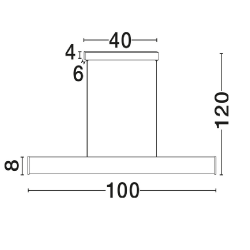 LUCES JUMILLA LE46084 lampa wisząca LED 3000K do salonu i jadalni