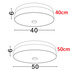 LUCES MARRATXI LE46110/1 lampa sufitowa LED 3000K do salonu, sypialni