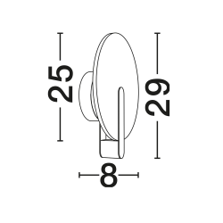 LUCES MAIRANA LE46109 kinkiet LED 6W, 3000K nowoczesne oświetlenie