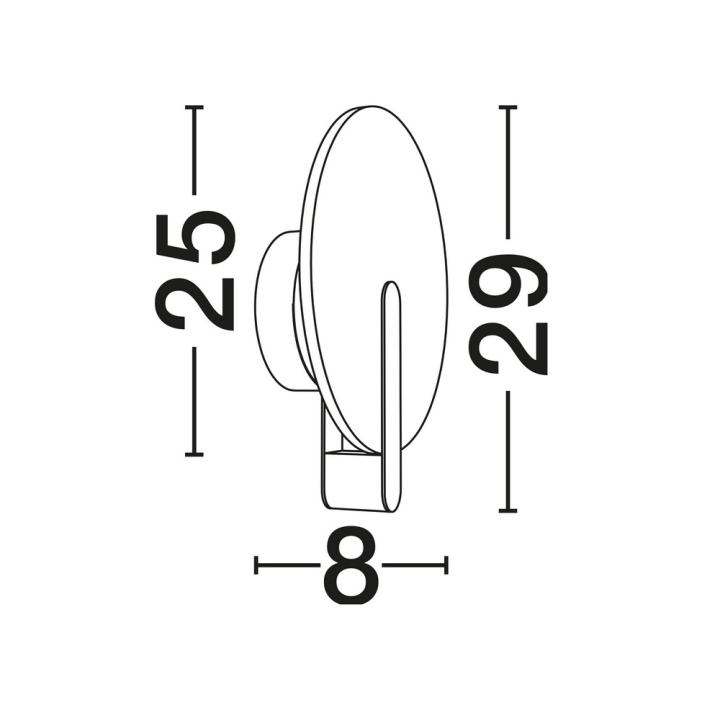 LUCES MAIRANA LE46109 kinkiet LED 6W, 3000K nowoczesne oświetlenie