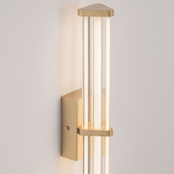 LUCES CONIL LE45975/6/7/8 kinkiet LED 2700K/3000K IP44  złoty, czarny