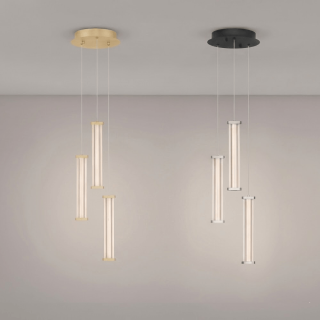 LUCES CONIL LE45991/2/3/4 lampa wisząca LED 2700K/3000K złoty, czarny