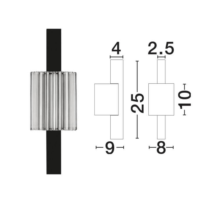 LUCES ARUCAS LE45881 LED wall lamp 2700-3000K light color switch