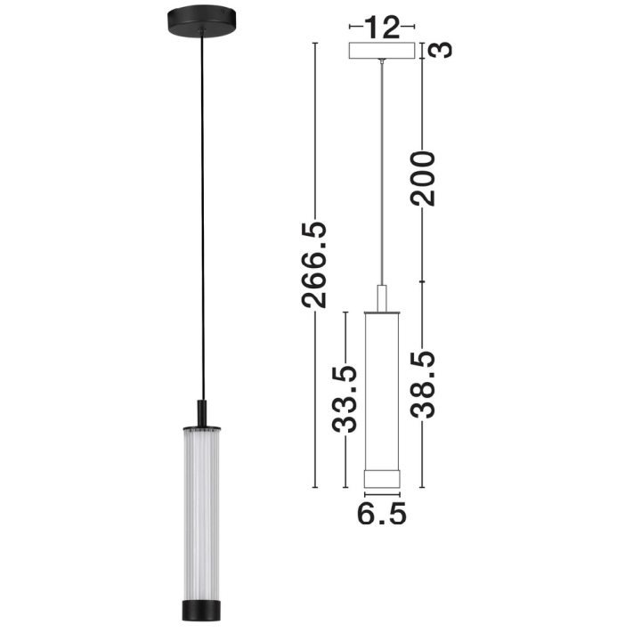 LUCES ARUCAS LE45880 lampa wisząca LED 14W regulacja barwy 2700K&ndash;3000K