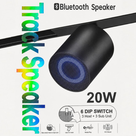 SLED 20W Bluetooth Speaker for MULTILINE 48V magnetic track 20mm