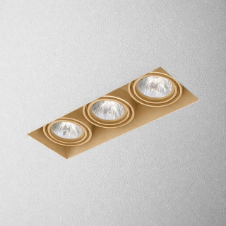 AQUAFORM SQUARES 50x3 trimless 230V recessed 37013 gold