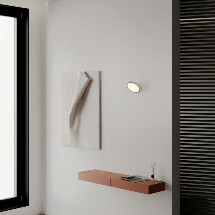 LUCES VALVER LE46209 LED wall lamp 8W with adjustable light color gold