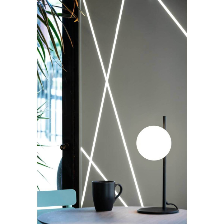 SLV SUN 1009143 czarna lampa stołowa G9 34cm