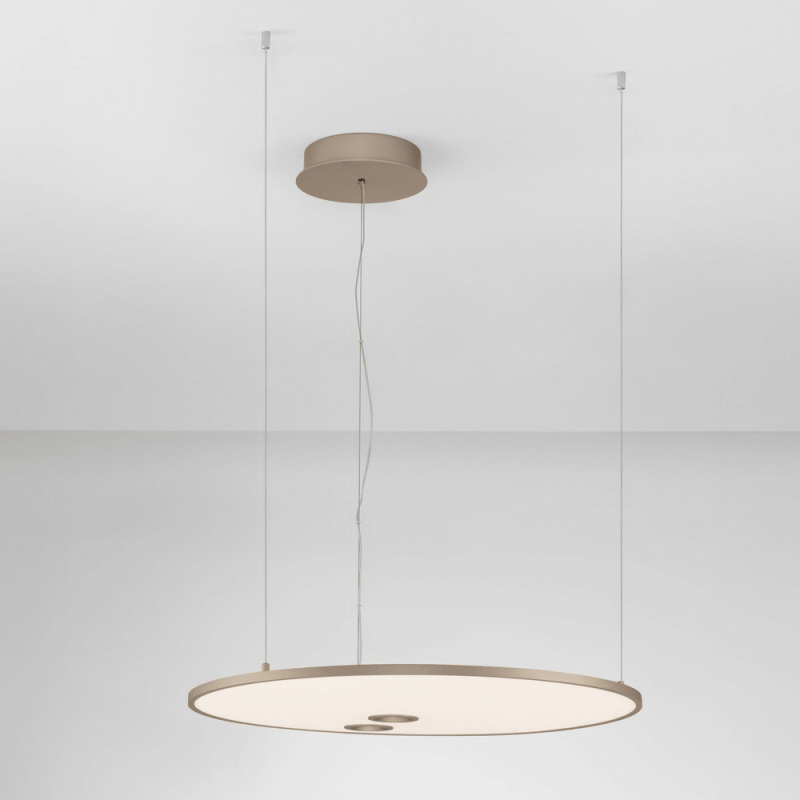 LUCES VALVER LE46213 gold LED pendant lamp 53W 2700K/3000K round