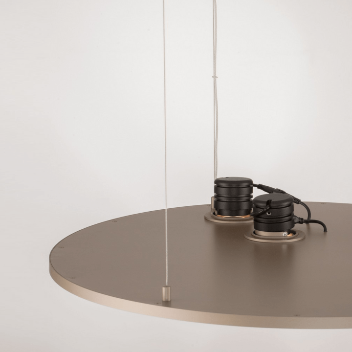 LUCES VALVER LE46213 gold LED pendant lamp 53W 2700K/3000K round