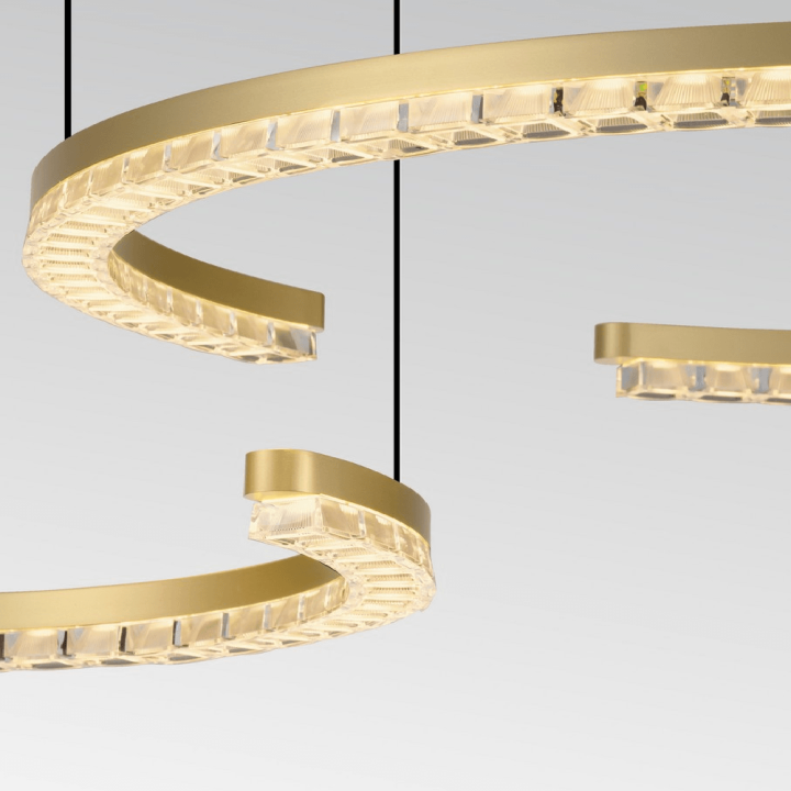 LUCES MAHON LE46094/8/102 lampa wisząca LED 3000K biała, czarna, złota