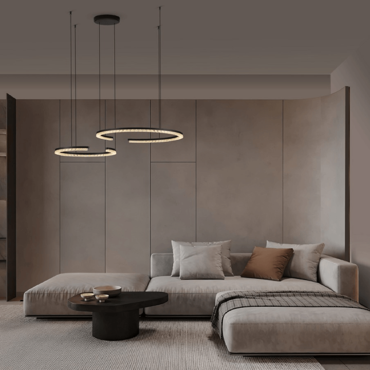LUCES MAHON LE46094/8/102 lampa wisząca LED 3000K biała, czarna, złota