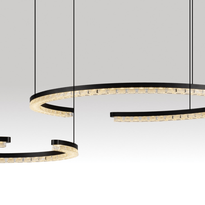 LUCES MAHON LE46094/8/102 lampa wisząca LED 3000K biała, czarna, złota