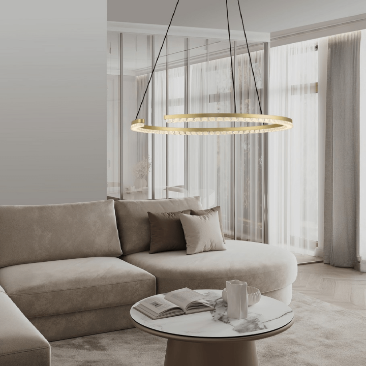 LUCES MAHON LE46091 lampa wisząca LED 3000K 3 kolory &Oslash;46/65/85cm