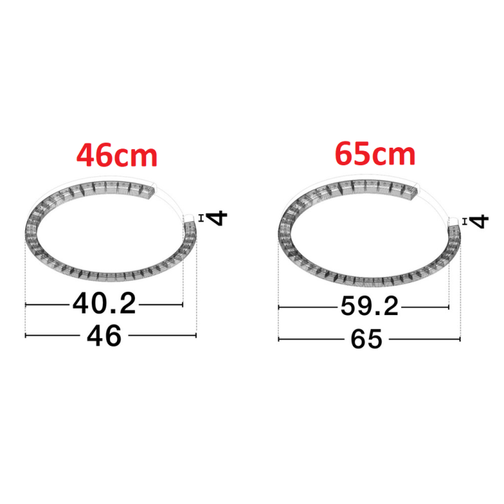 LUCES MAHON LE46103/4/5/6/7/8 plafon LED 3000K &Oslash;46/65cm 3 kolory