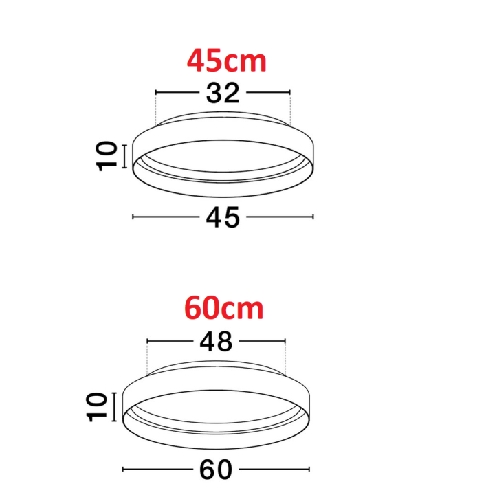 LUCES ATECA LE45888/9/92/3 LED ceiling lamp for living room or office