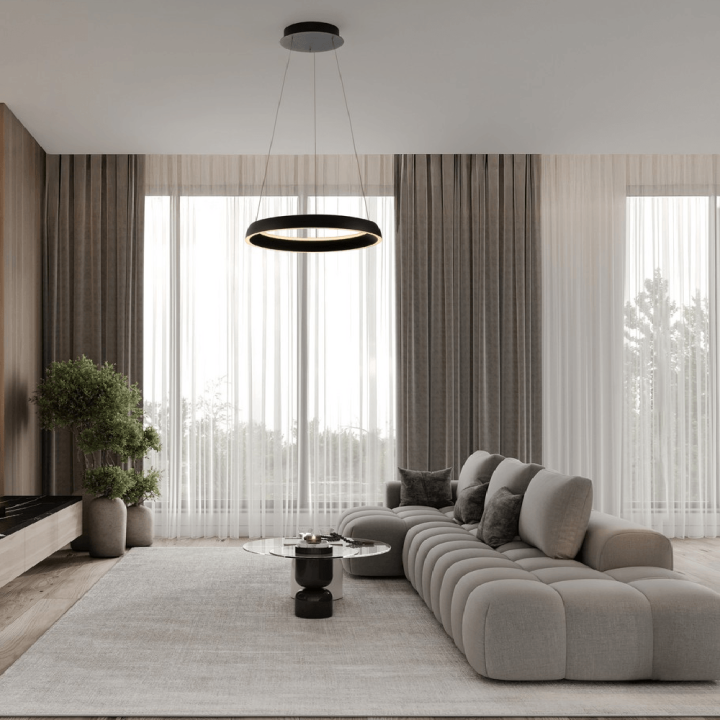 LUCES AYLLON LE45896/7/8/9 lampy wiszące ring LED 2700K&ndash;4000K &Oslash;45/60cm