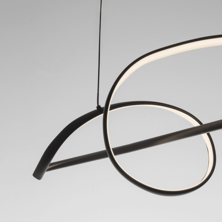 LUCES BAEZA LE45911 lampa wisząca LED 3000K czarna oprawa, styl loft