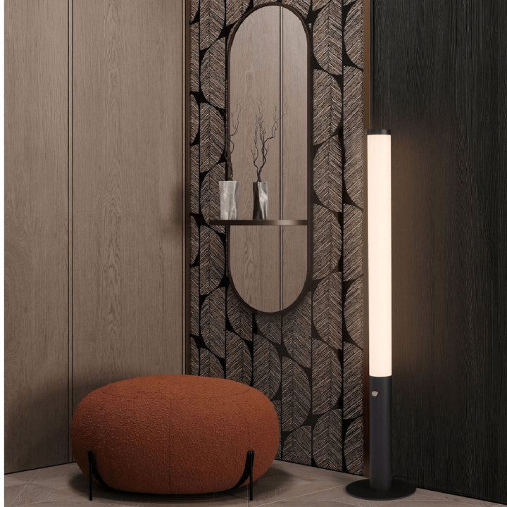 LUCES ADRA LE45705 LED floor lamp 32W 3000K black, dimmable