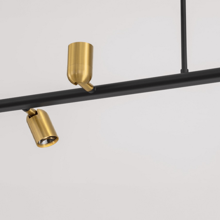 LUCES BAIONA LE45912 LED+G9 pendant lamp black and gold, unique style