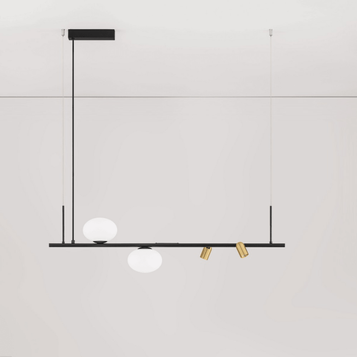 LUCES BAIONA LE45912 LED+G9 pendant lamp black and gold, unique style
