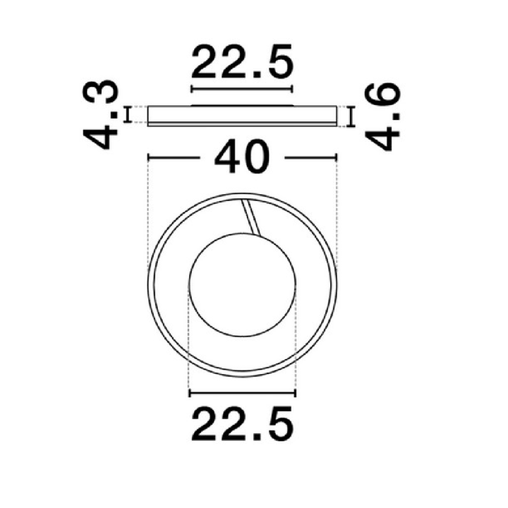 LUCES AZKOIT LE45902/4/6 plafon LED regulacja barwy 2700K-3000K-4000K