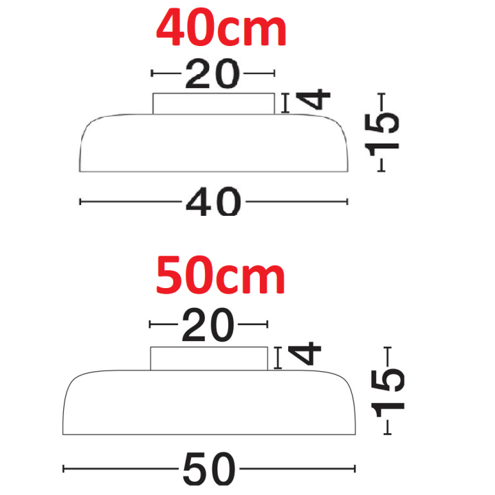 LUCES DORRIA LE46024 plafon LED 2700K/3000K &Oslash; 40/50cm
