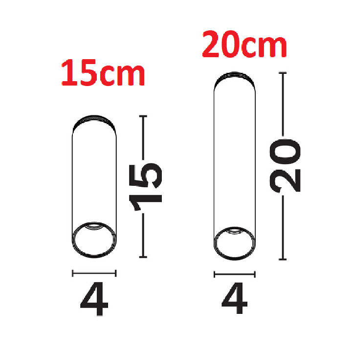 LUCES BARXETA LE62024 surface-mounted lamp tube LED 3000K 15-20cm
