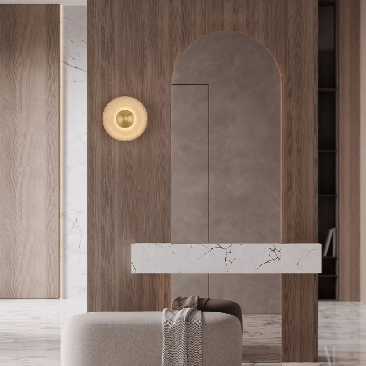 LUCES FREGEN LE46042/3 LED wall lamp 4W 3000K travertine, gold, bronze