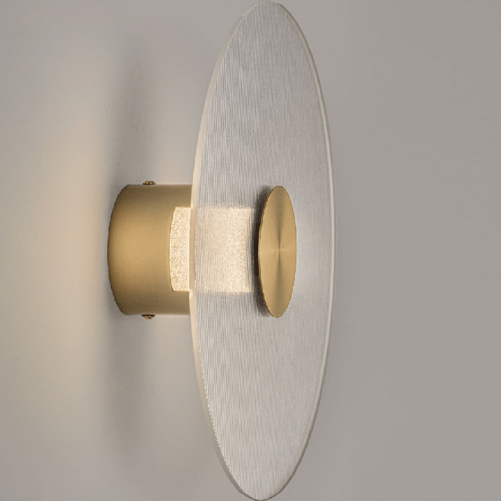 LUCES TACORO LE46155/6/7/8 kinkiet LED 6W 3000K 20/30cm czarna, złota