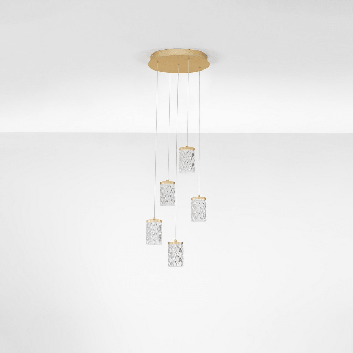 LUCES MURO LE46122 złota lampa wisząca LED 1925lm 3000K