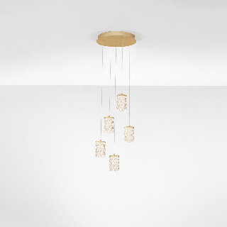LUCES MURO LE46122 złota lampa wisząca LED 1925lm 3000K