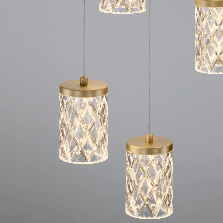 LUCES MURO LE46122 złota lampa wisząca LED 1925lm 3000K