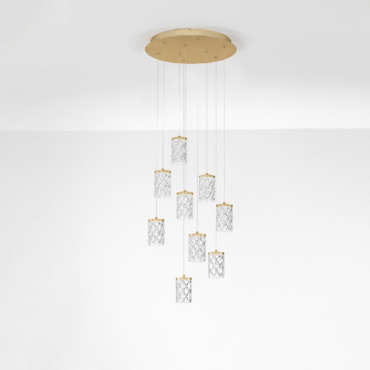 LUCES MURO LE46123 lampa wisząca LED 3465lm 3000K złota