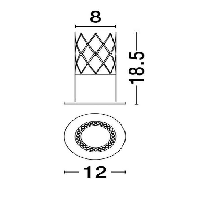 LUCES MURO LE46125 złota lampa stołowa LED 7W 3000K elegancka