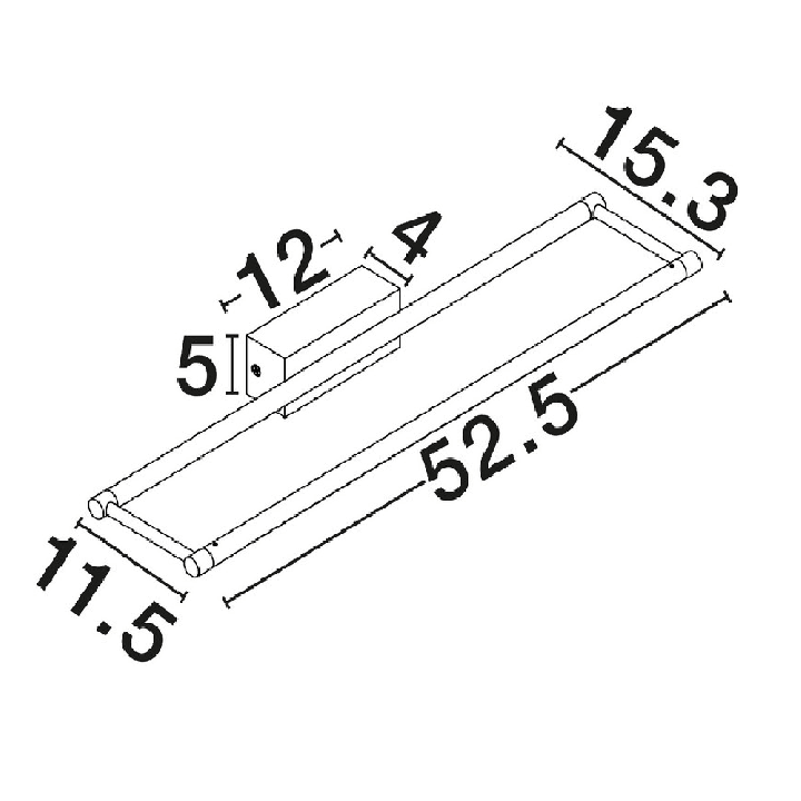 LUCES ALDAIA LE45763/4 wall lamp perfect for above a picture or mirror