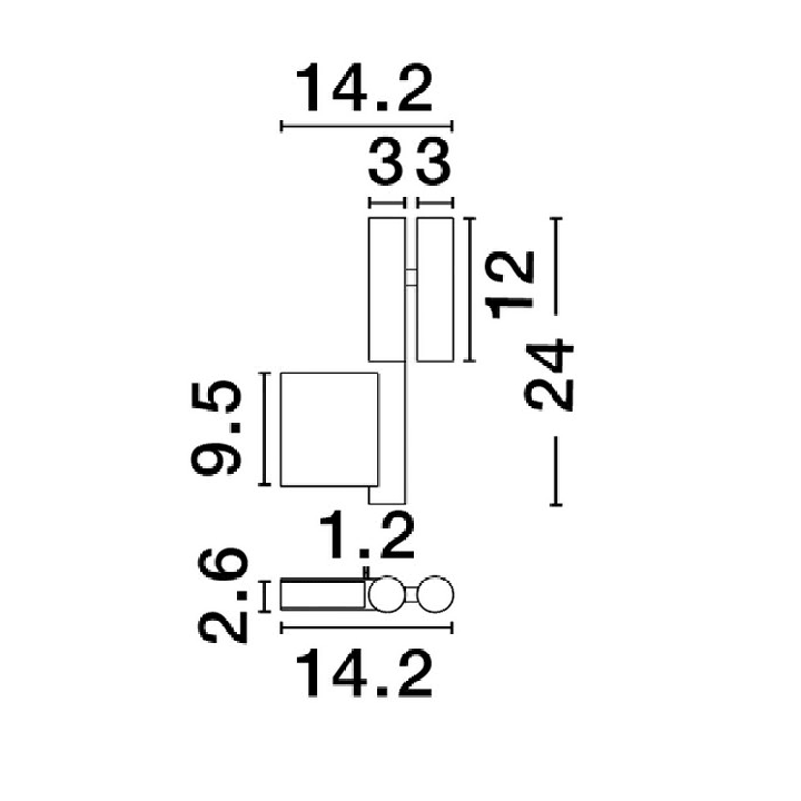 LUCES BROTO LE45962/3/4 4W 3000K kinkiet LED idealna do czytania