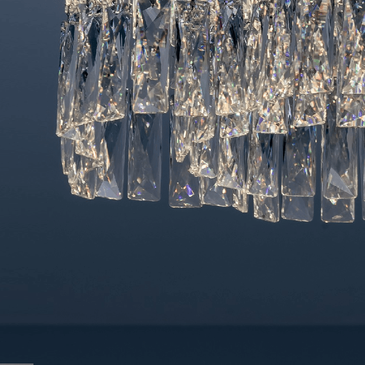 LUCES ARIZA LE45850 lampa natynkowa LED 28W 3500K kryształowa