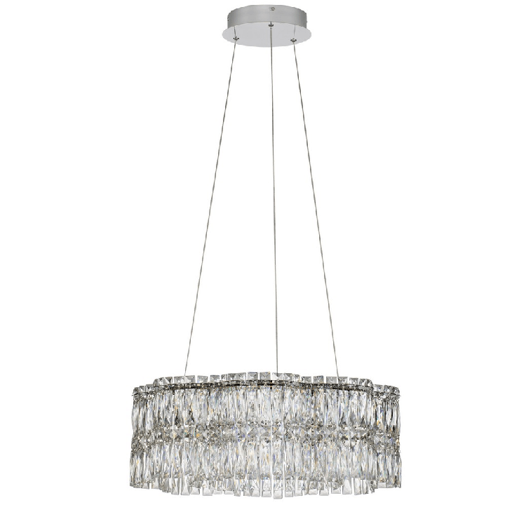 LUCES ARIZA LE45851 lampa wisząca LED 34W szary kryształ