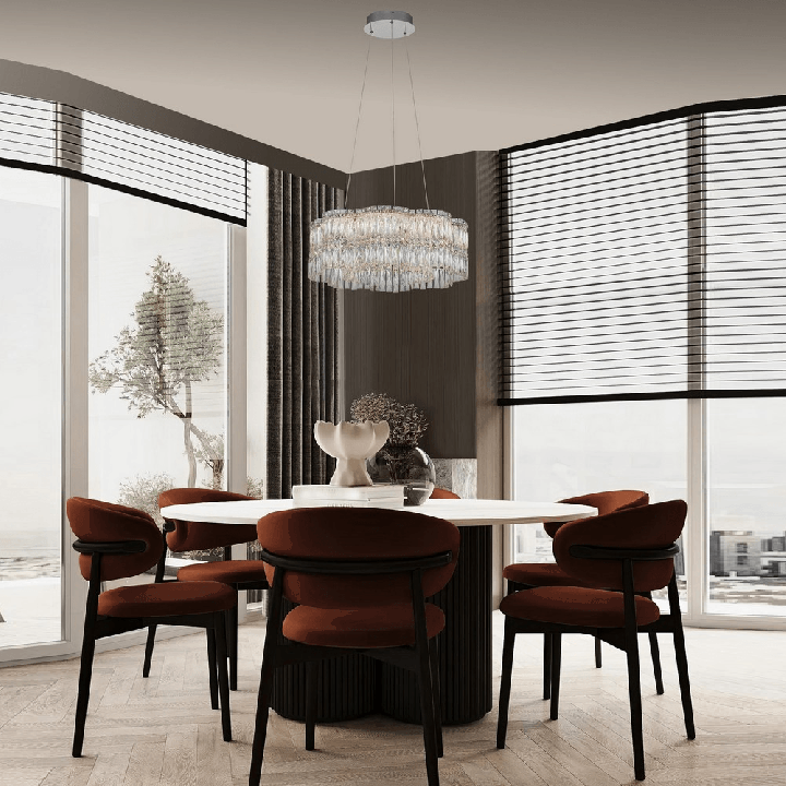 LUCES ARIZA LE45851 LED pendant lamp 34W gray crystal