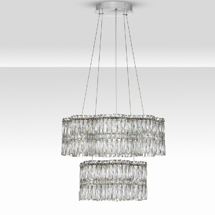 LUCES ARIZA LE45852 LED pendant lamp 56W elegant steel, crystal