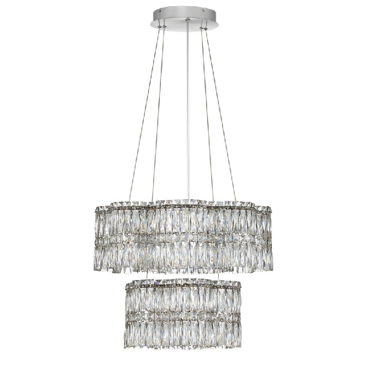 LUCES ARIZA LE45852 LED pendant lamp 56W elegant steel, crystal